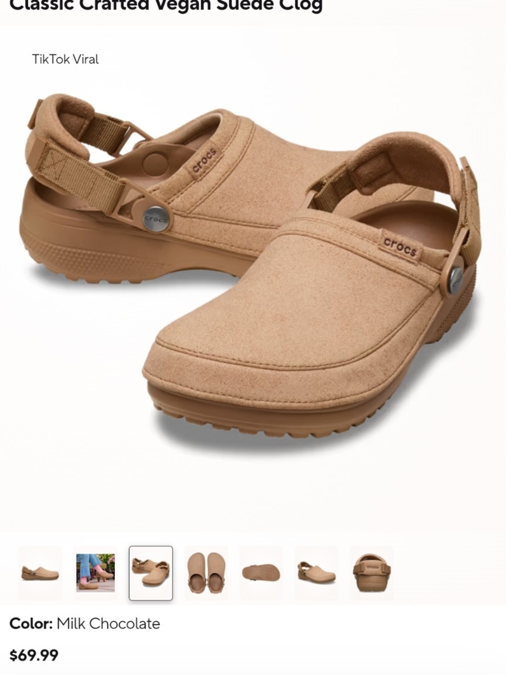 Crocs Kids Classic Suede Clog